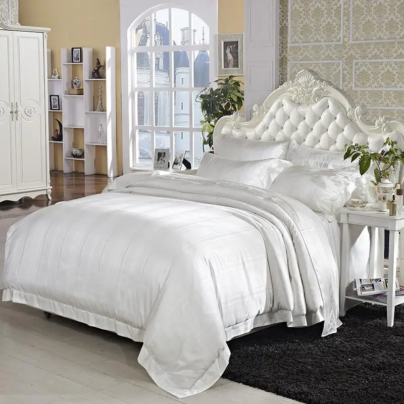 Роскошный свадебный комплект постельного белья из 46 белого шелка тутового