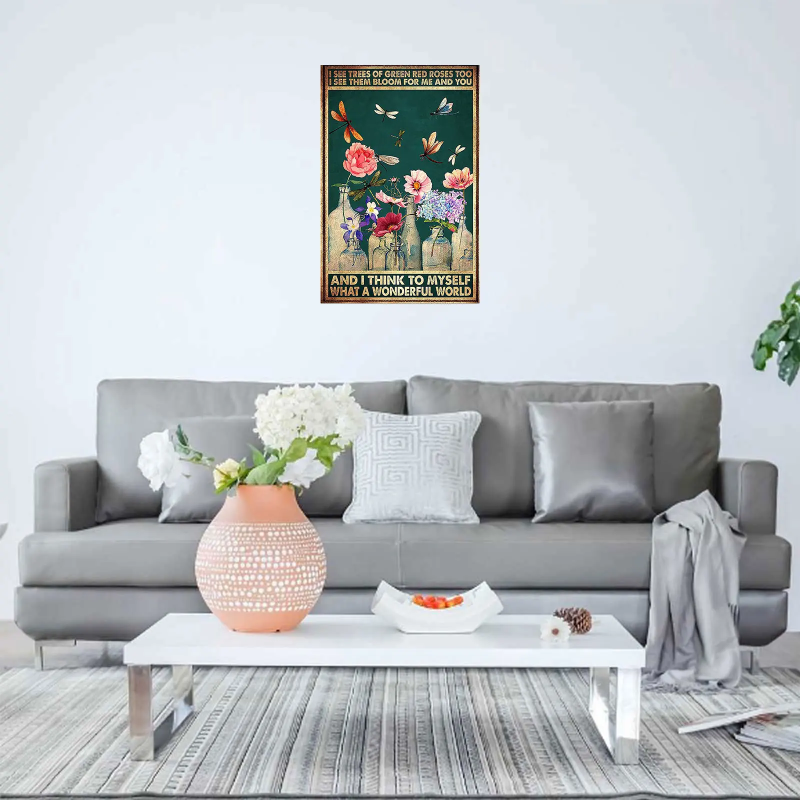 

DIY Letter Wall Sticker, Removable Rectangle Decorative Poster for Dormitory Pub New Style 2021