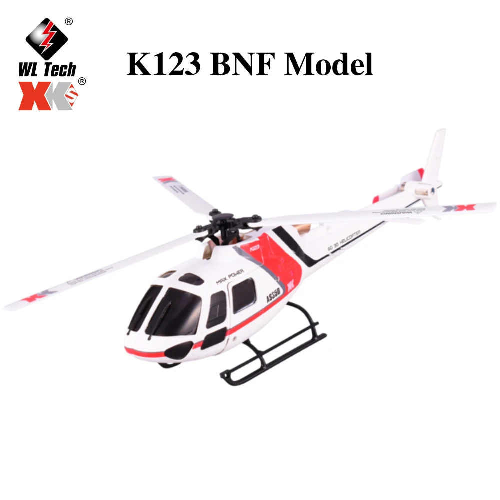 Wltoys XK AS350 K123 6CH 3D 6G система дистанционного управления бесщеточный вертолет BNF без