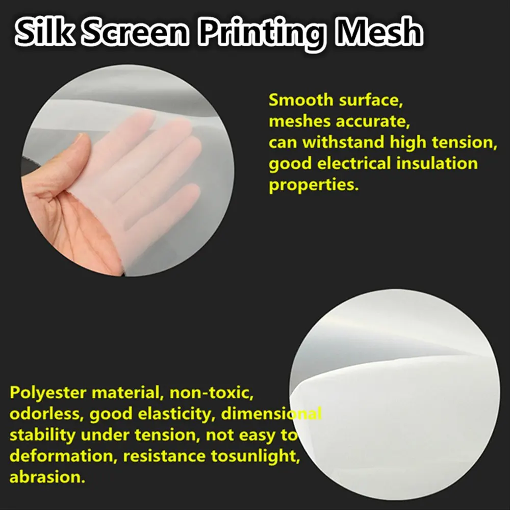 Сетка для трафаретной печати полиэстера ширина 127 см сетка 32T/39T/47T/53T/62T/72T/80T 80 200M 1