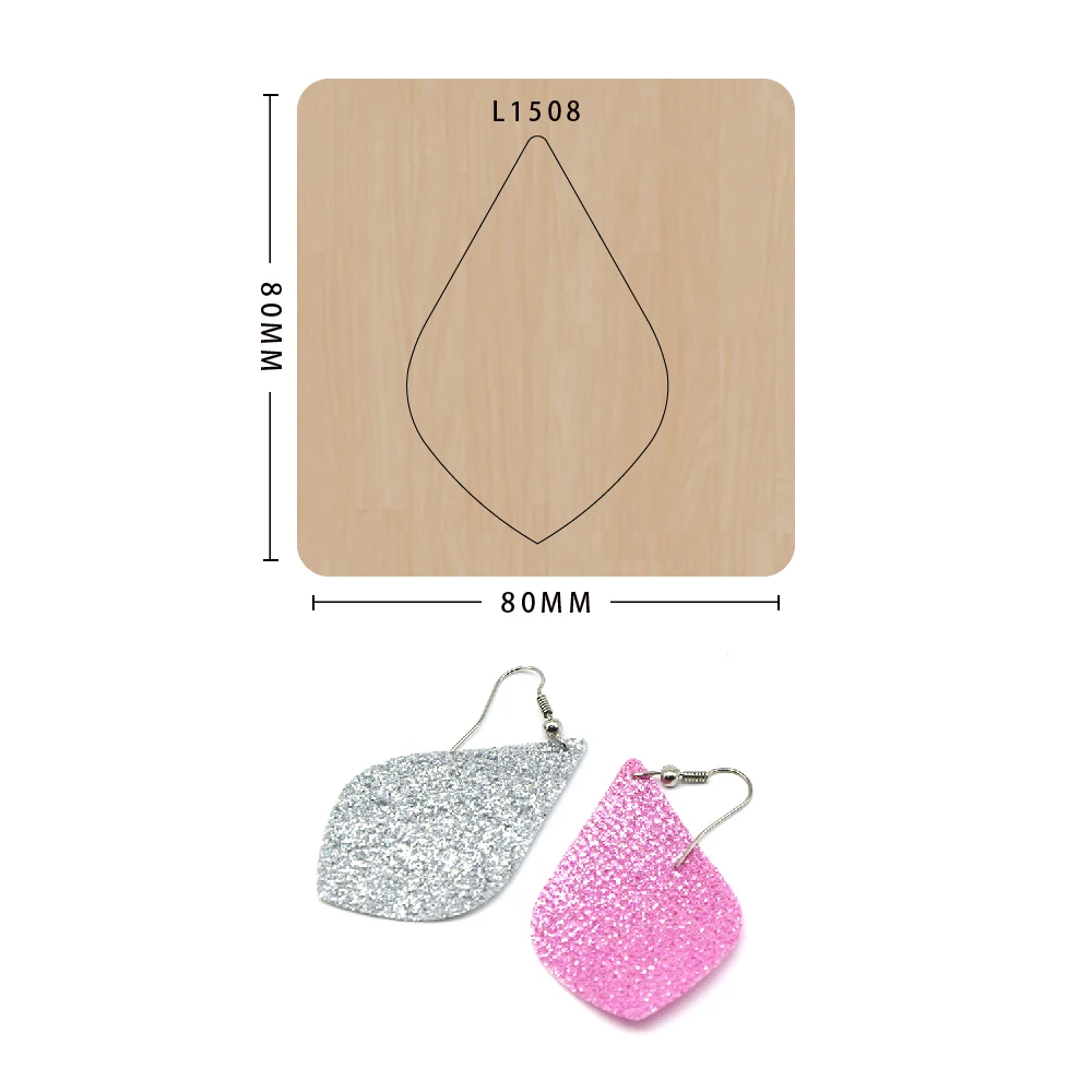 

Water Drop Earrings Die Cutting Mould DIY Decoration Supplies Punching Mould Wooden Die Cutting Mould For Big Shot Machine