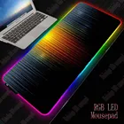 Большой RGB коврик для мыши для геймеров на черном фоне, коврик для мыши светодиодный ноутбука, коврик для мыши со светодиодной подсветкой XXL, коврик для клавиатуры, игровой стол