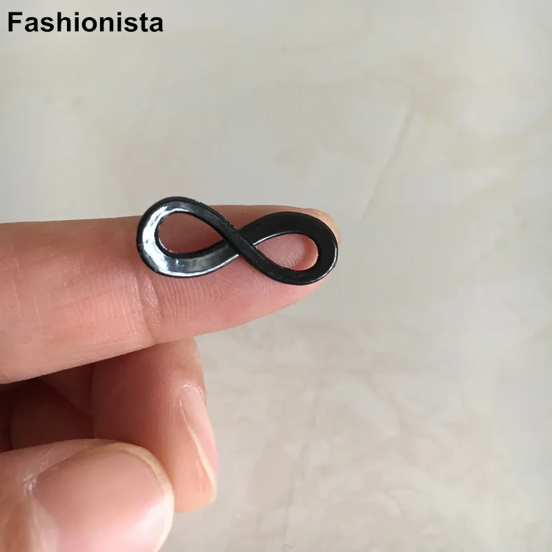 60 шт.-ювелирные изделия черное Гальваническое: бесконечное очарование разъем с