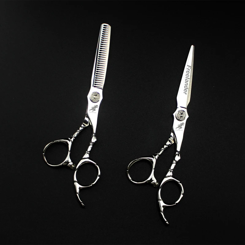 Ножницы для волос 6 0 Серебристые японские 440C дешевые парикмахерские ножницы
