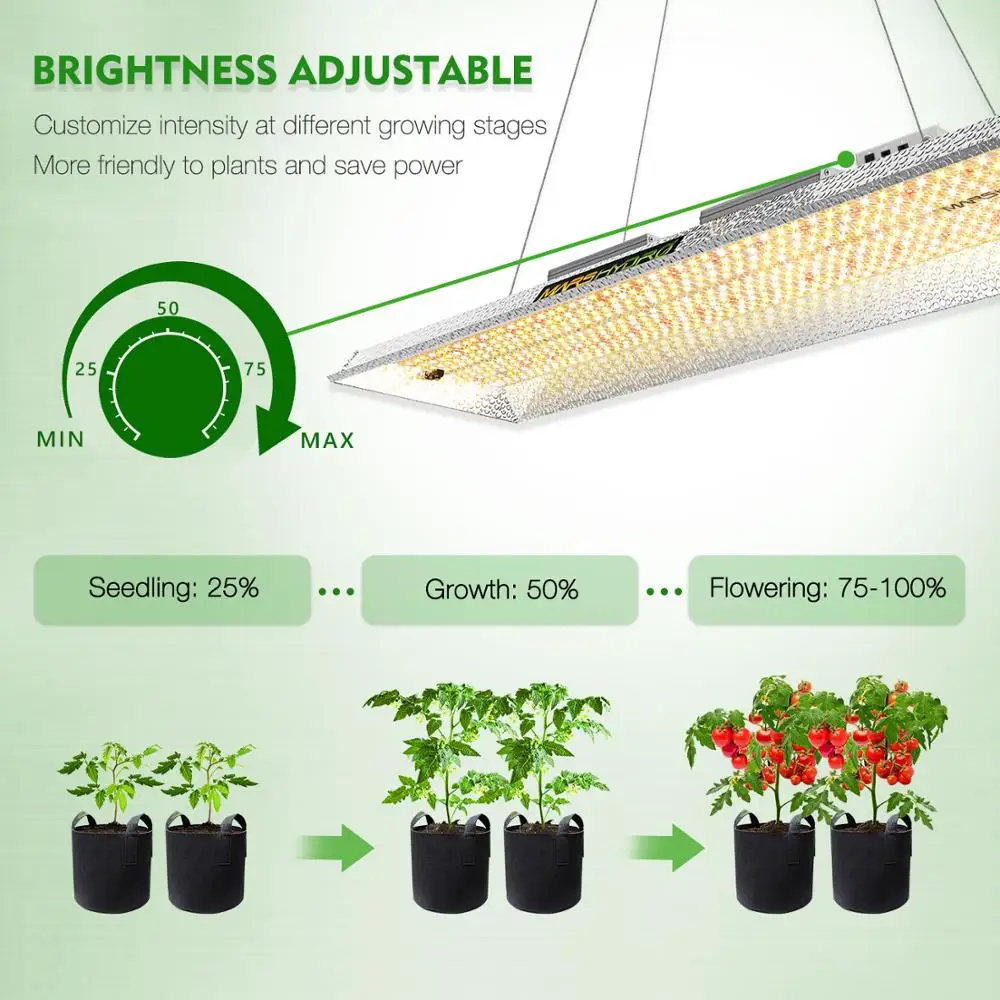 Mars Hydro TSL 2000W Full Spectrum Led полный спектр светильник овощей цветочных растений + крытый