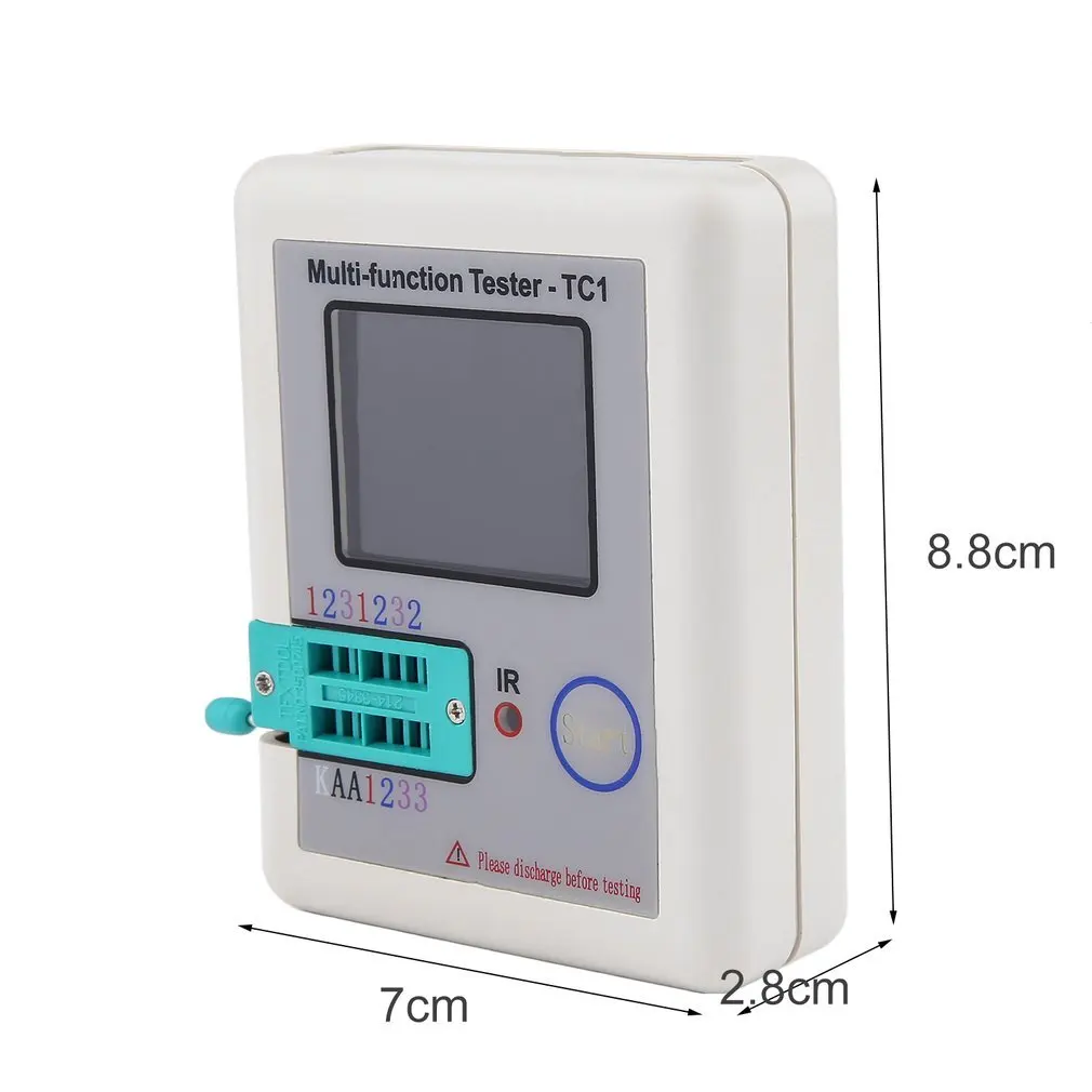 

LCR-TC1 3.5inch TFT Screen Colorful Display Multi-functional TFT Backlight Transistor Tester Diode Triode Capacitance Resistor