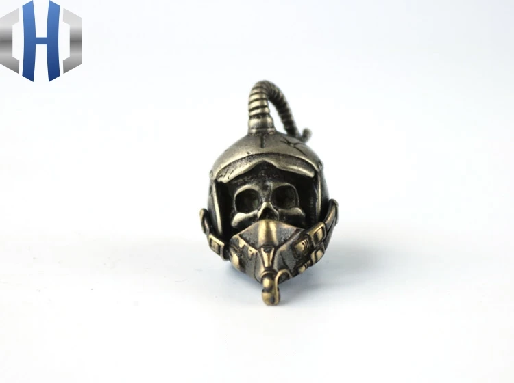 EDC латунные бусины для ножей шлем ВВС Череп бусы на шнурок Паракорд нож брелок