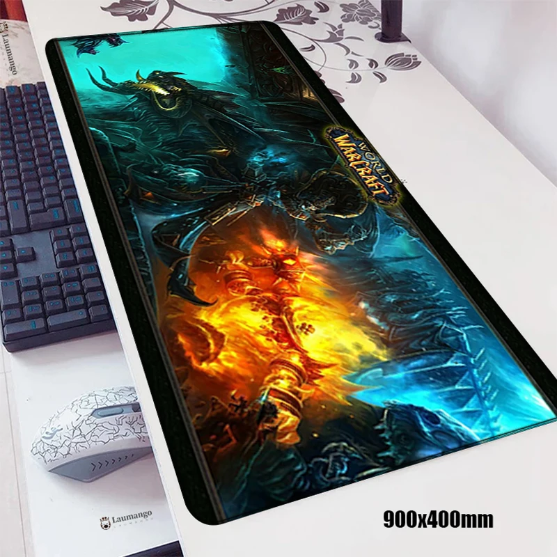 

World of Warcraft Mause Pad Mouse Large Computer Desk Gamer Keyboard Non-slip Mat Gaming Laptop Mousepad Company Pc Mats Carpet