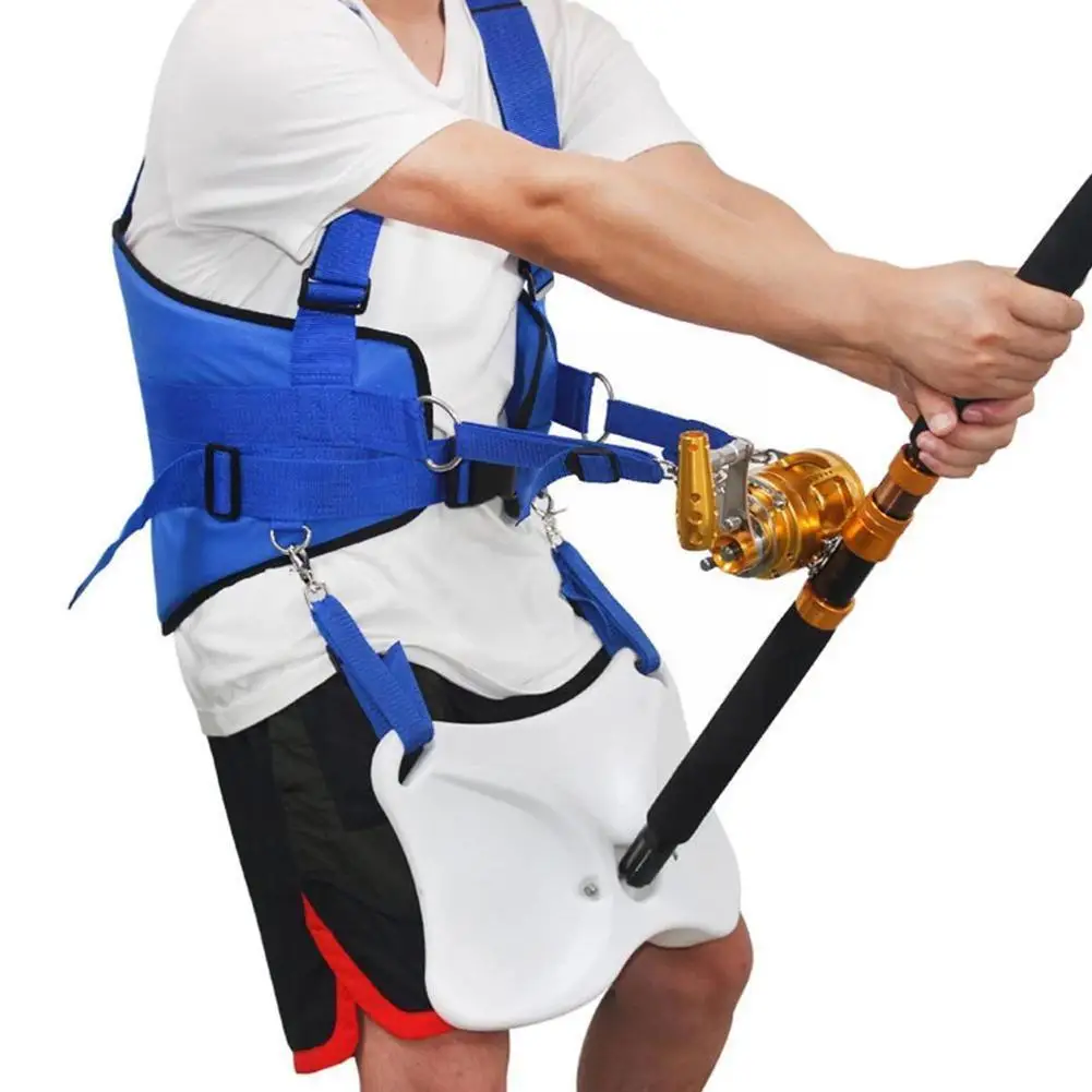 Professional Fishing Vests Stand Up Offshore Fighting Belt + Shoulder Back Harness Tool For Big Fish Sea Fishing Accessorie E0d7