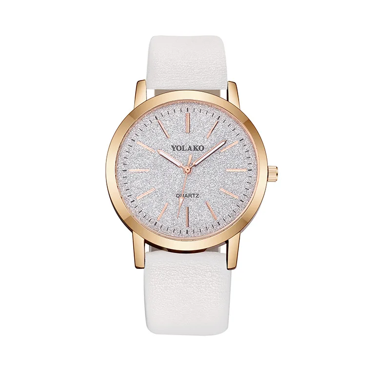 

YOLAKO Brand Women Watches Ladies' Watch Korean-style Simple Fashion Clock Casual PU Band Elegant Quartz Wristwatch For Women