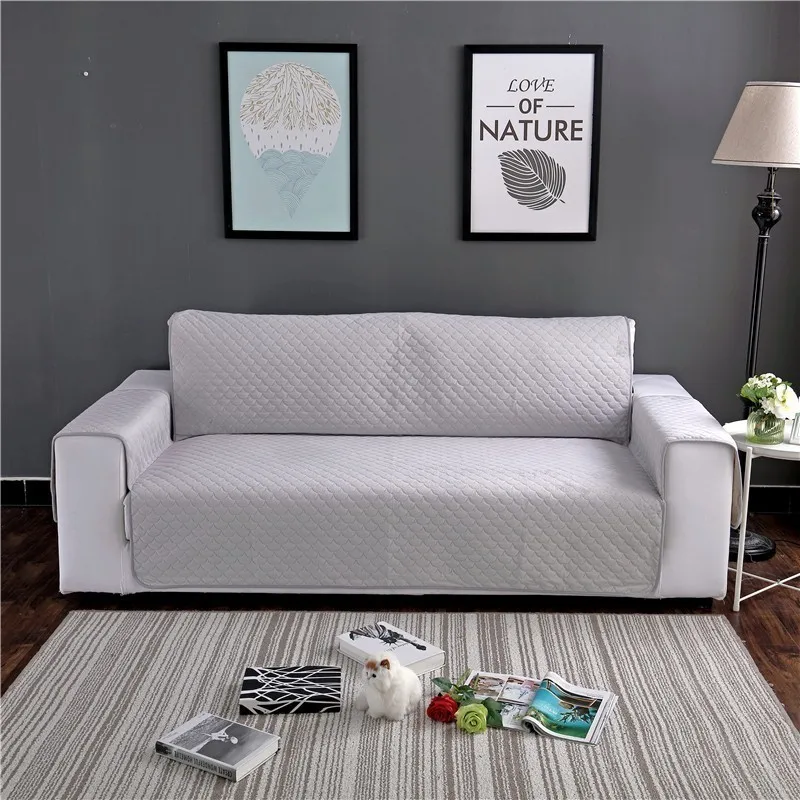 New Design Plush Sofa Cover Non-slip Polyester Soft Comfortable Couch with Side Pocket Multipurpose Furniture | Дом и сад