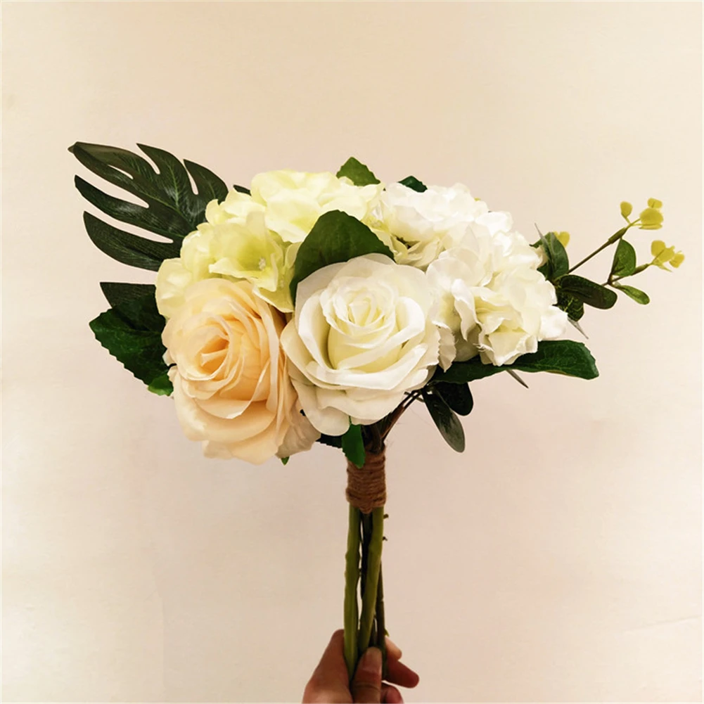 Искусственные розы Букет Моделирование Цветы Цветочные украшения Свадебный