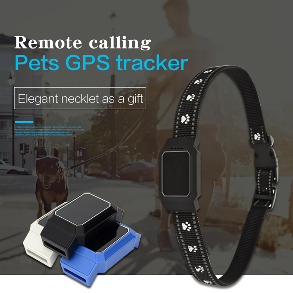 GPS локатор для домашних питомцев перезаряжаемый ошейник собак с функцией