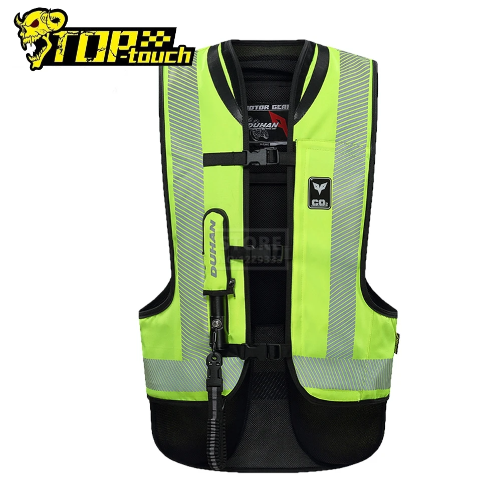 

DUHAN Motorcycle Air-bag Jacket Motorcycle Vest Advanced Air Bag System Protective Gear Reflective Motorbike Airbag Moto Vest