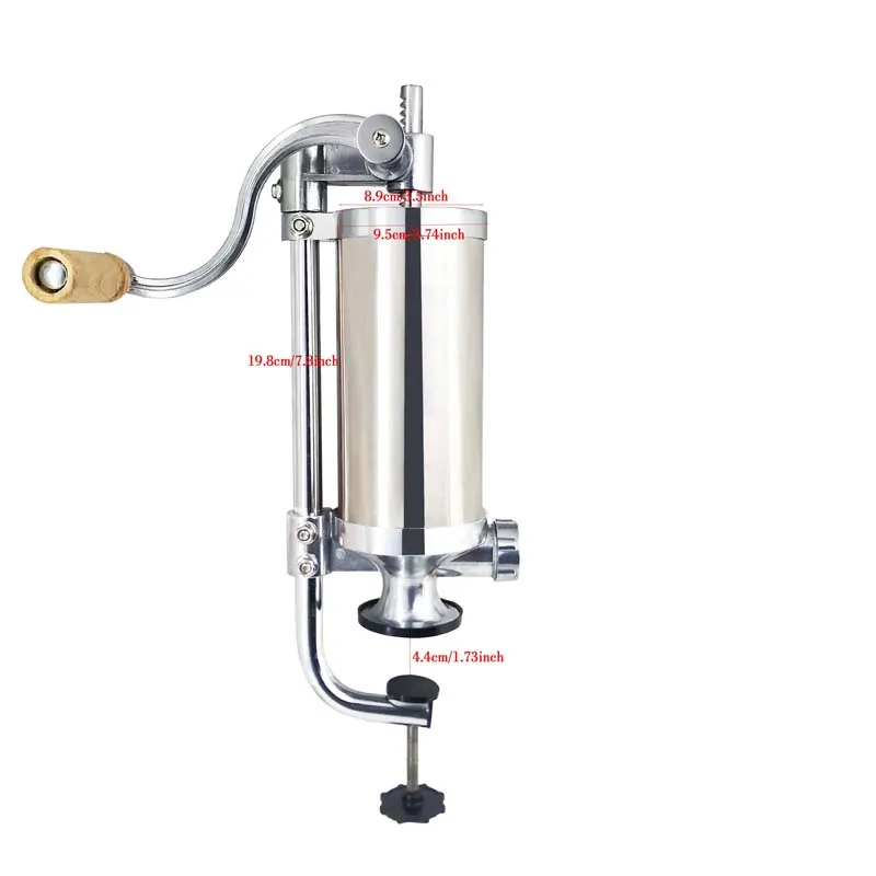 2. 5lbs/1.2L ручная колбасная машина колбаса шприц из свинины для наполнителя мяса