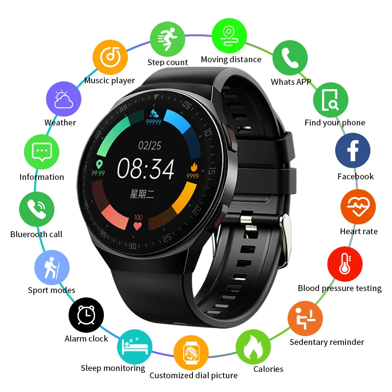 

Smart Watch Men Women Bluetooth-compatible Calling Waterproof Sport Fitness Smartwatch Full Touch Screen Watches for HUAWEI IOS