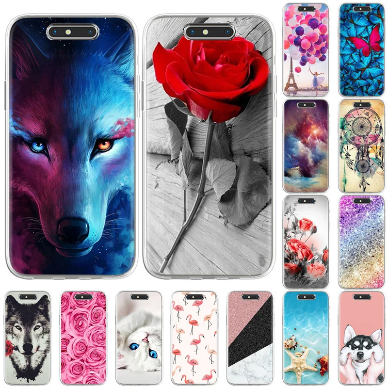 

Phone Cover Capa For ZTE Blade V8 Case TPU Soft Silicone Case Blade V8 5.2 inch Dog Cartoon Flower Shell Bumper Fundas