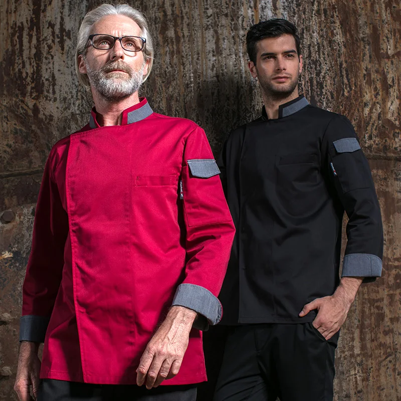 Форма шеф повара с длинным рукавом для ресторана унисекс 2020|kitchen clothing|chef clothesfood