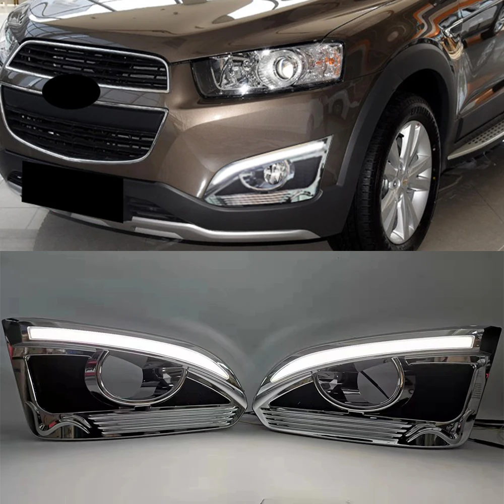 Автомобильные мигающие дневные ходовые огни 2 шт. для CHEVROLET CAPTIVA 2014 2015 2016 2017 2018