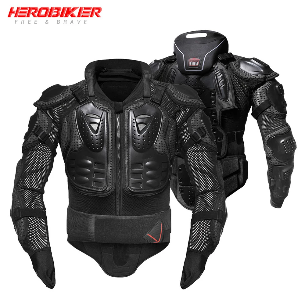Защитная мотокуртка HEROBIKER для гонок бронированная куртка мотокросса с защитой