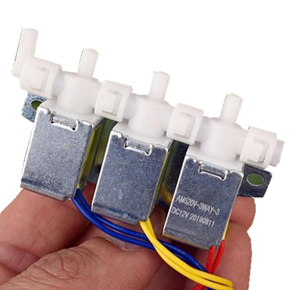 Нормально закрытый газовый клапан три клапана 12 В постоянного тока