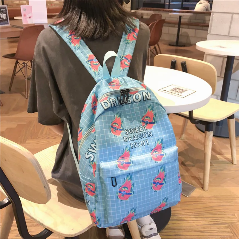 Youda оригинальный фруктовый простой стиль Дамский модный рюкзак большой емкости