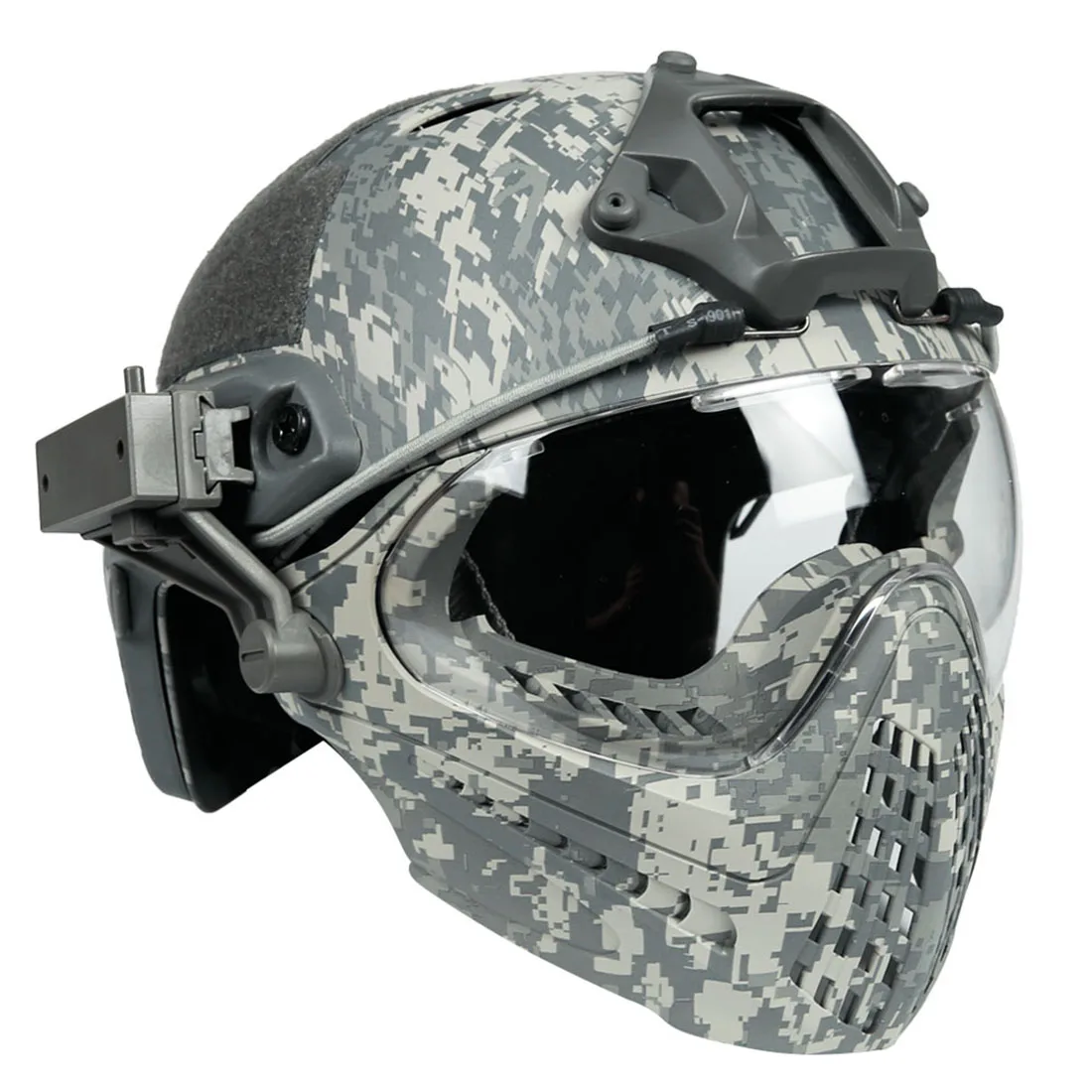 

WST Navigator Tactical Hunting Camouflage Protecting Helmet for Outdoors Airsoft Shooting Protector- ACU Type L