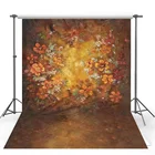 Фон для фотосъемки новорожденных с изображением масляной живописи текстуры цветов фантазийный цветочный фон для фотостудии