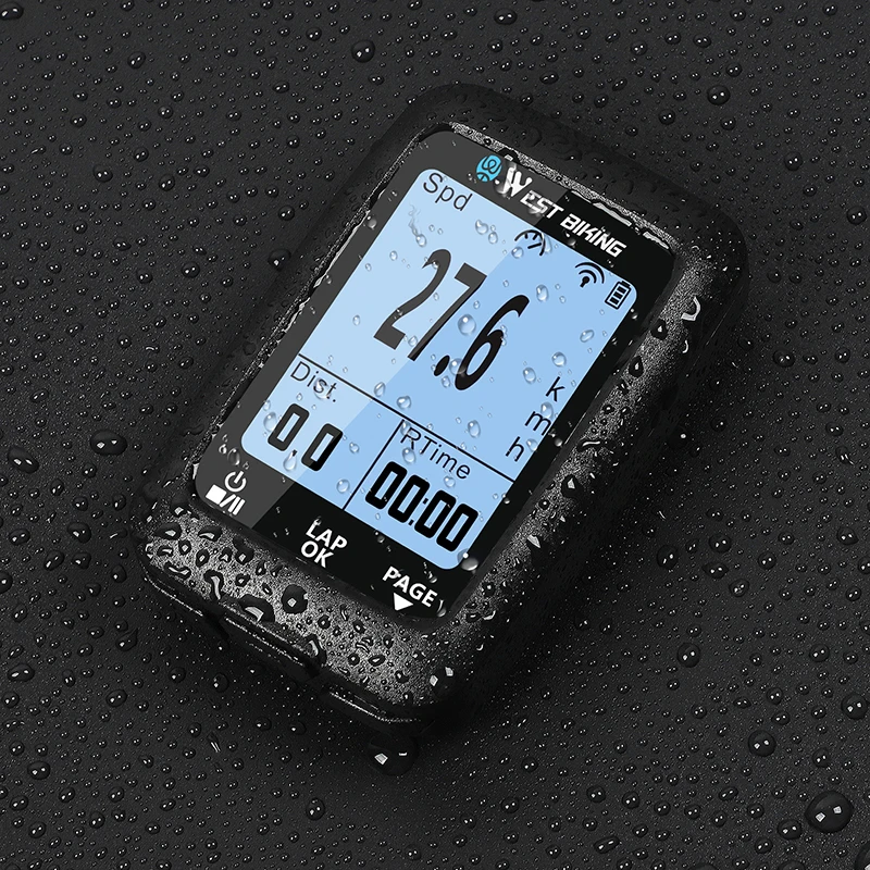 WEST BIKING GPS компьютер для велосипеда беспроводной Спидометр Водонепроницаемый
