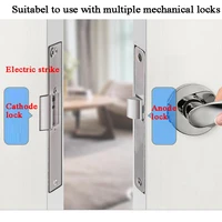 12v no nc electric strike fail secure fail safe mechanical lock tongue electric door lock access control