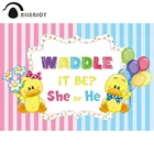 Allenjoy Waddle It Be раскрываемый пол баннер для вечерние ринки детский душ утки украшения фон воздушный шар фон фотография фото