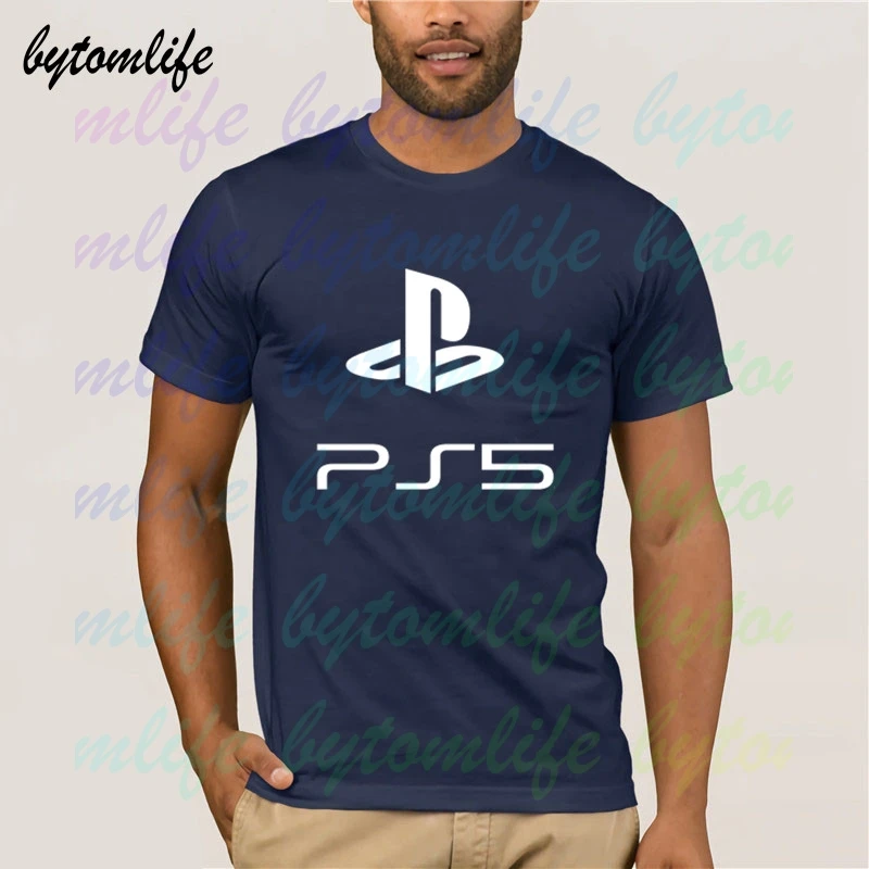 PS5 Playstation 5 футболка Летняя черная с принтом популярная хлопковая Футболка