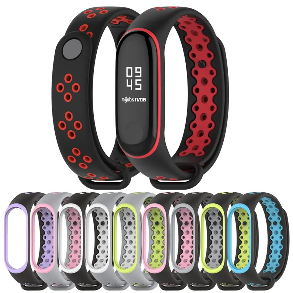Для Mi Band 4 браслет спортивные силиконовые часы ремешок аксессуары band 3 умный