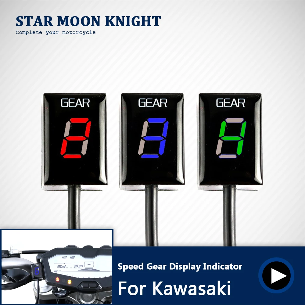 Мотоцикл Ecu прямое Крепление 1 6 скорость шестерни дисплей индикатор для Kawasaki Z300