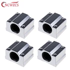 4 шт.лот линейный движущийся шарикоподшипник скользящий блок втулка SC8UU SCS8UU SC10UU SCS12UU 16UU 20UU 25UU линейный вал CNC 3D принтер