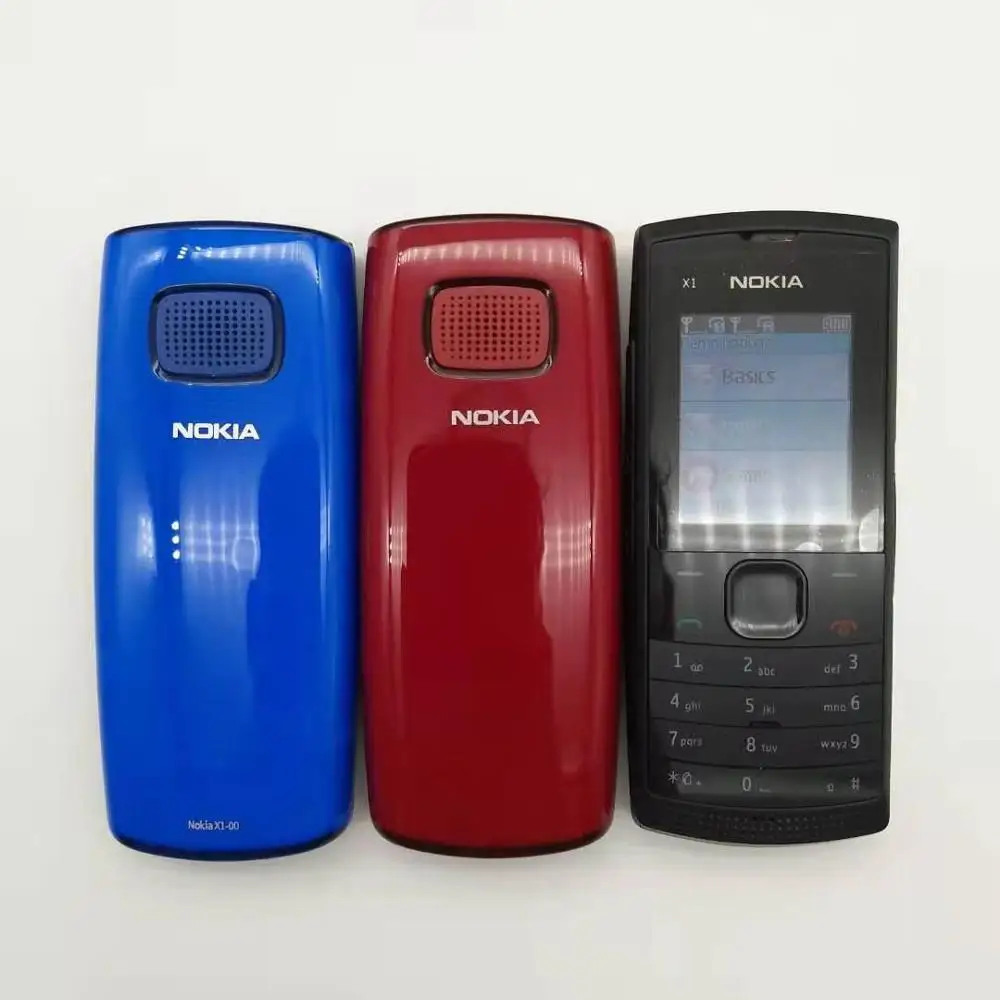 Nokia X1 00 отремонтированы Оригинальный разблокированный x1 две sim карты мобильные