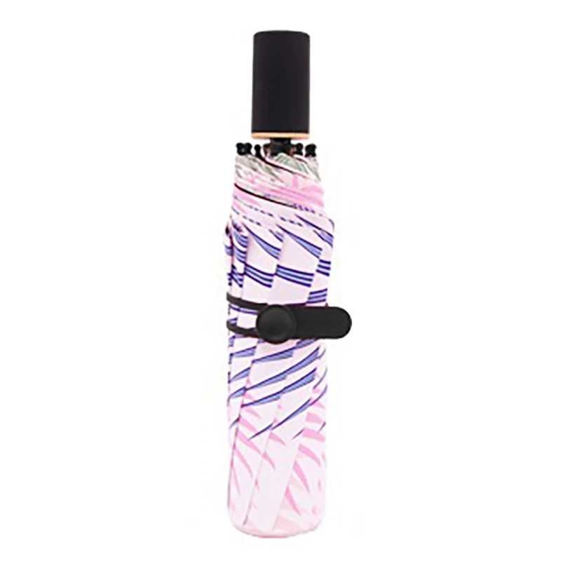 

Umbrella Sun Protection and UV Protection Automatic-Umbrella Rain and Sun Dual-Use Female Vinyl Folding Umbrella