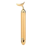 electrical ems face and body massager full 24k energy gold plated beauty bar for slimming
