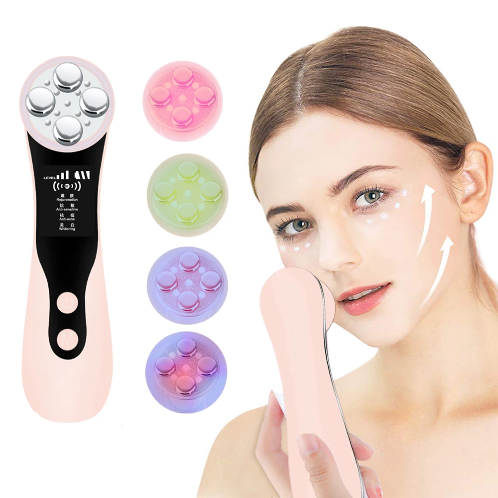 

Facial Rejuvenation RF Lifting Machine Face Skin EMS Mesotherapy Electroporation Radiofrequency Remove Wrinkle Tightening Device