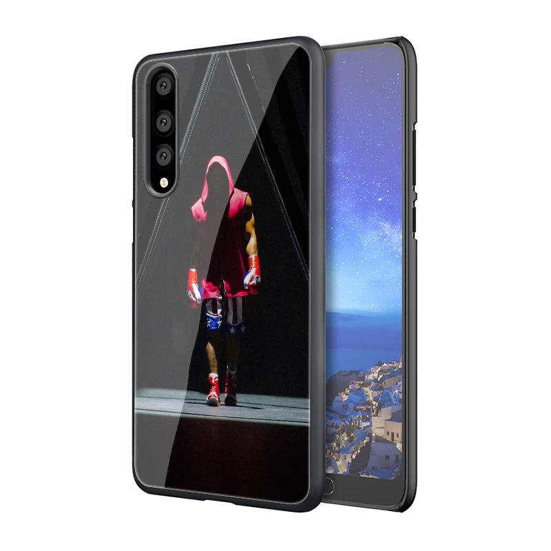 EWAU UFC Конор Макгрегор закаленное стекло телефон чехол для Huawei P10 P20 P30 mate 20 Lite pro P Smart Y6 Y9 Honor 8X9 10
