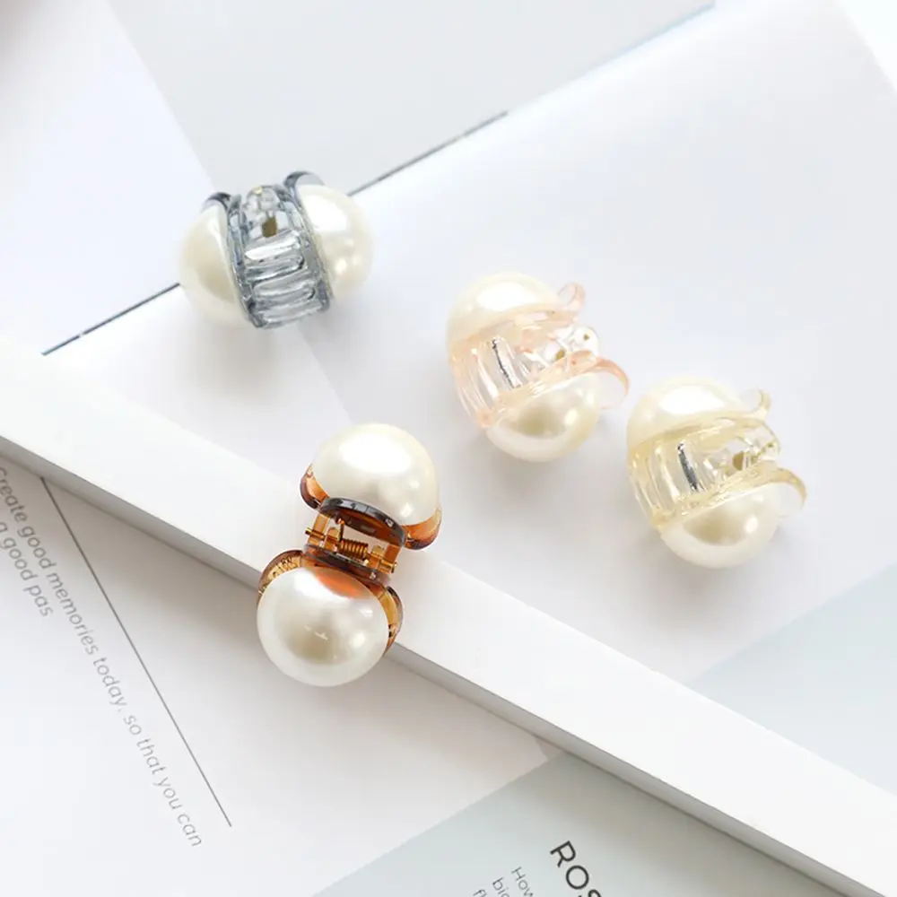Корейские милые круглые мини шпильки с жемчугом для женщин и девочек заколки