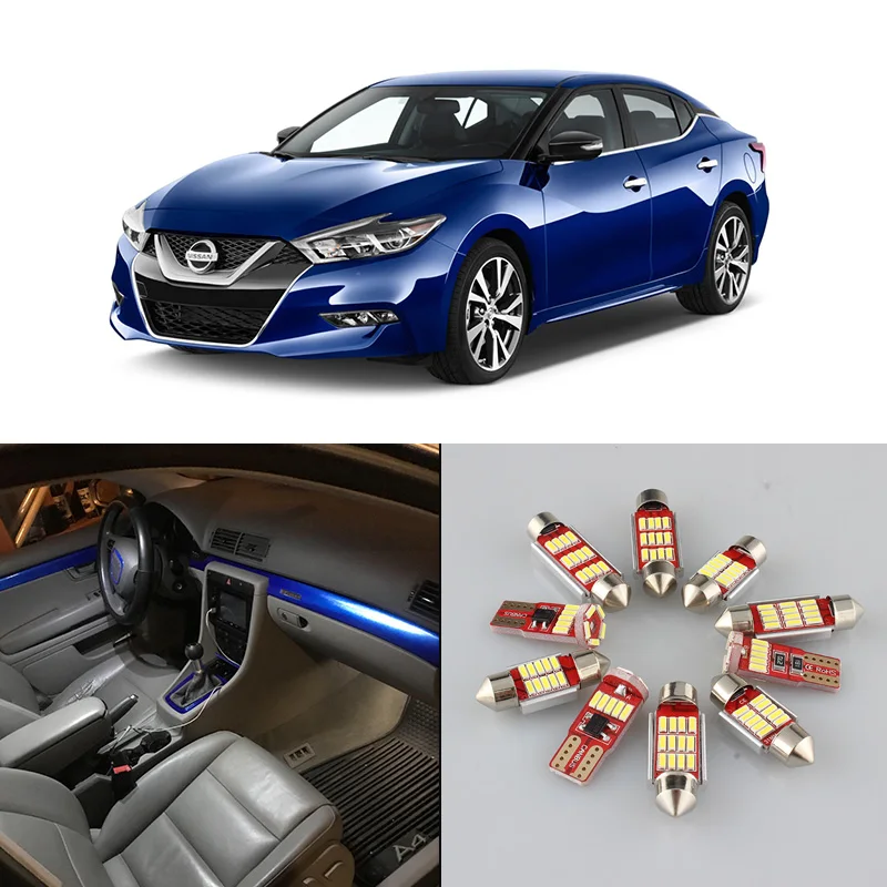 Белый цвет внутренняя лампа для чтения комплект 2000 2001 2002 2003 2015 2016 2017 Nissan Altima Maxima
