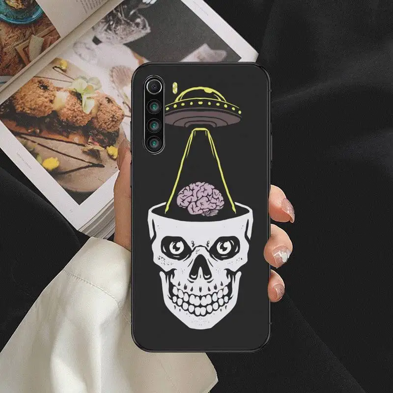 

Funny Bone Skull Phone Case For Xiaomi F1 mi10lite 5 8se pro note2 3 6 8explorer 9t a2lite Cover Fundas Coque