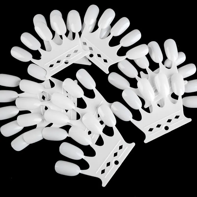 50 шт./компл. накладные ногти вентилятор природа для украшения ногтей круглые