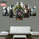 Картина на стену с изображением героев Диснея, Марвел, Аниме Мстители, плакат, картина, Капитан Америка, для детской, гостиной, домашнего декора