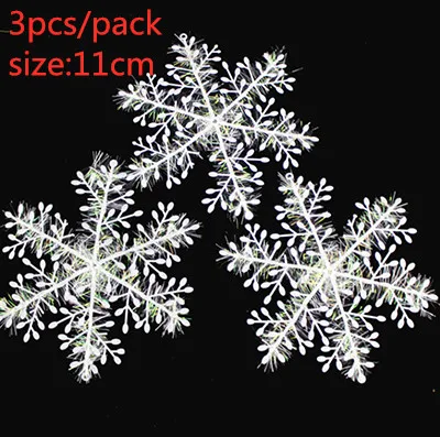 3pcs Snowflake 1 шт. деревянные рождественские украшения с собакой Подвески Ручная работа деревянные Ремесла Висячие рождественские украшения для вечеринки орнамент с рождественской елкой подарок для детей - Цвет: 3pcs Snowflake