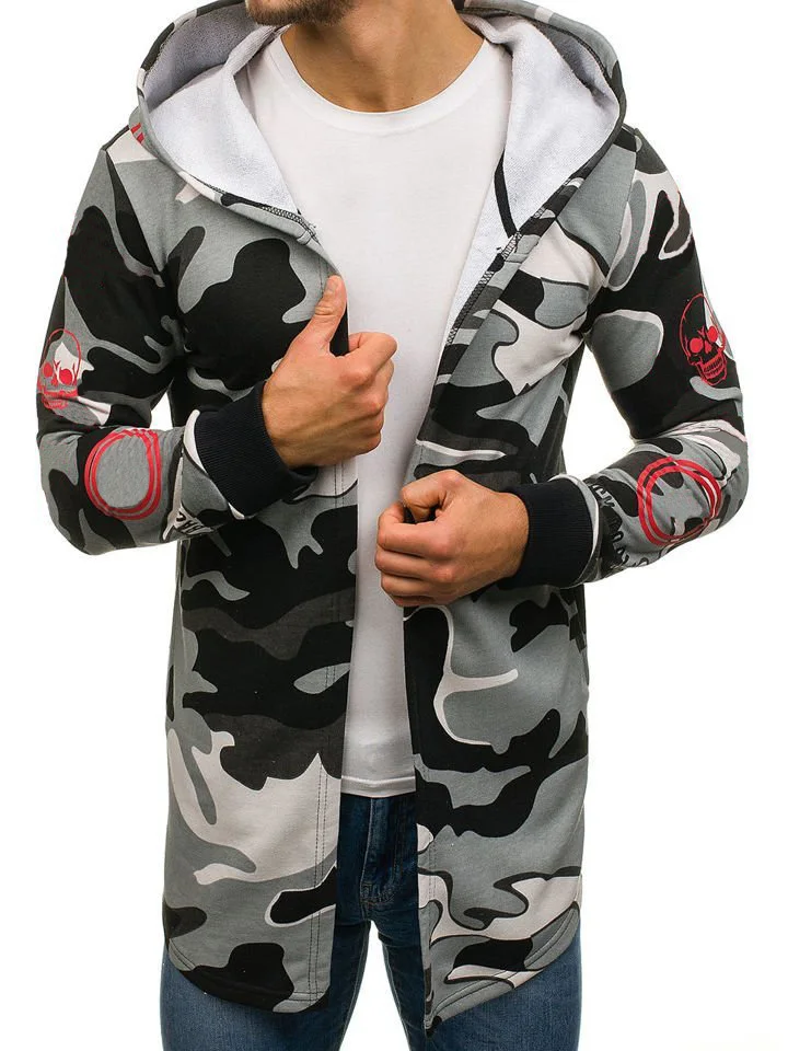 New Style Mens Autumn Winter Warm Coat New Fashion Long Coat Casual Solid Outwear Cardigan