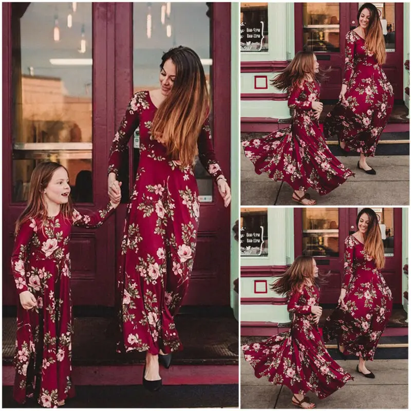 Рождественская одежда для матери и дочери Одежда всей семьи Одинаковая мамы меня