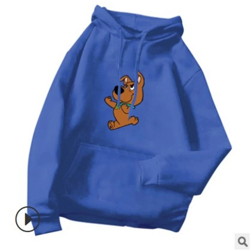 2021 Oversize Cute Dog Print Sweatshirt Kawaii Hoodies Women Top Clothes Hoody Female Itself Winter Women Hoodies Full Sleeve