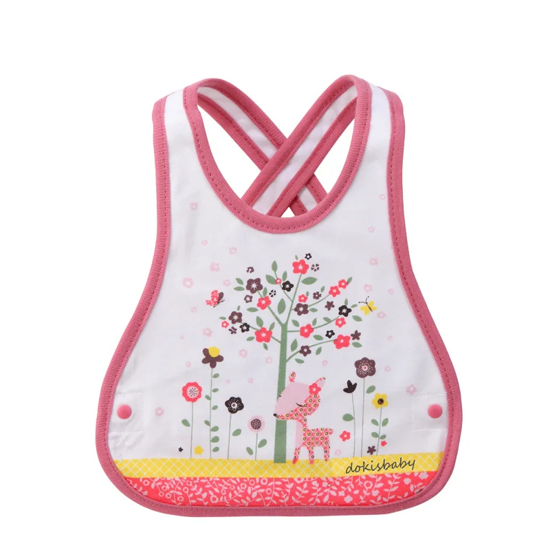 Новый детский слюнявчик нагрудники полотенца мультфильм цветок в горошек дети